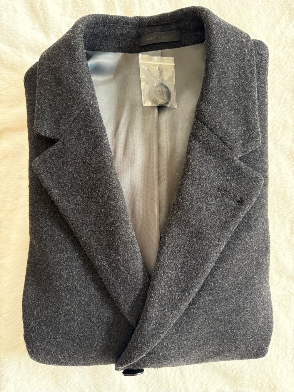 Calvin Klein wool topcoat.